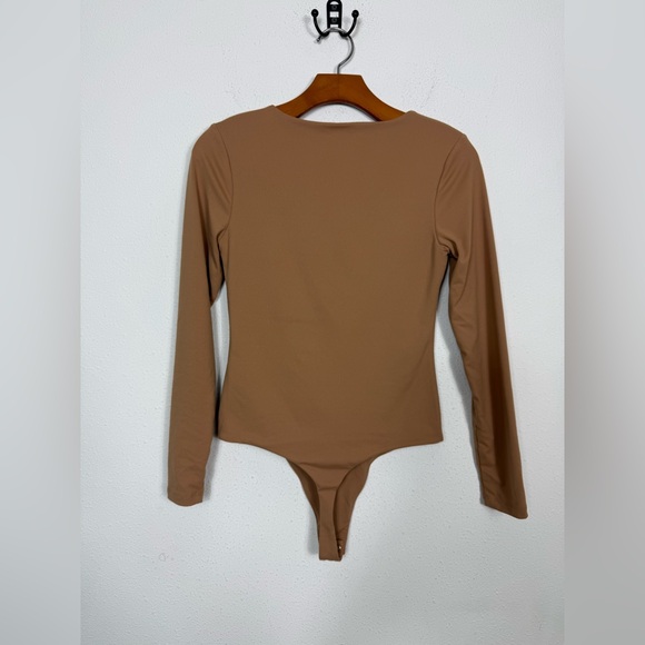 Nuuds Brown Long Sleeve Bodysuit Sz Small - Picture 4 of 5